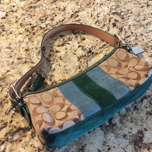 Coach 7039 shoulder brown bag